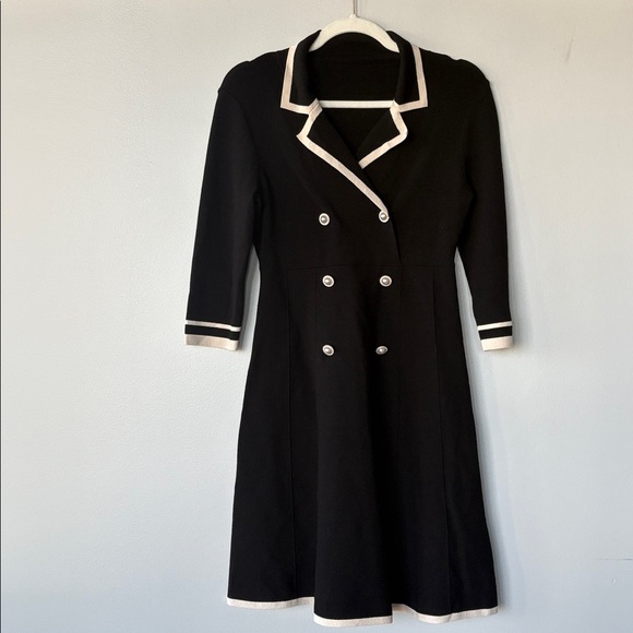 Fitted classy black & cream Dress (comparable to Chanel dress in last photo!) - Picture 7 of 10